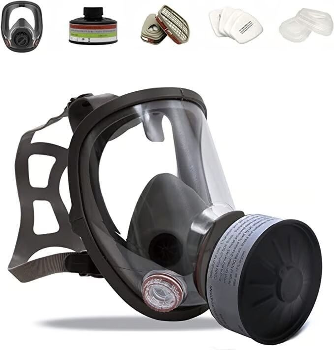 Full-Face Gas Mask with Filters
